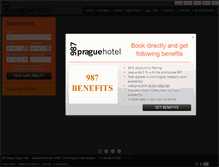 Tablet Screenshot of 987praguehotel.com